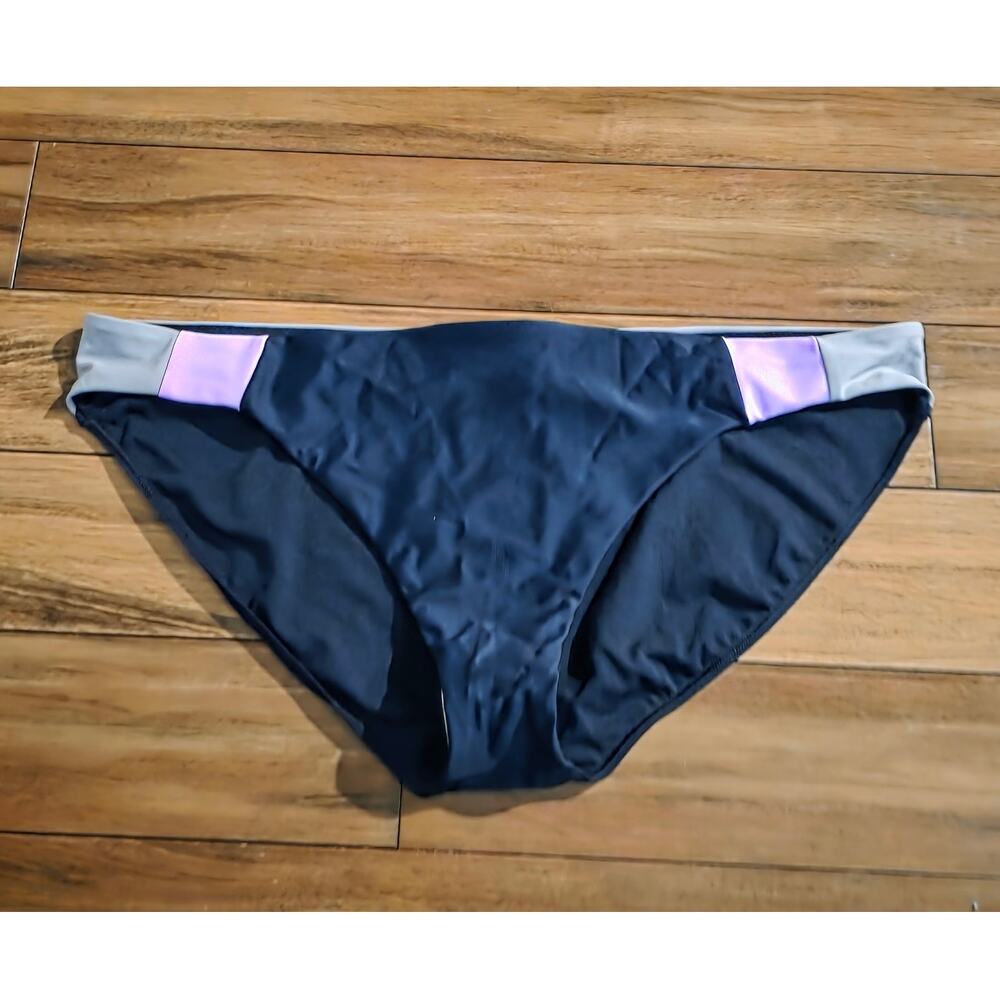 NWT prAna Tulum green black color block bikini swim bottom - XL